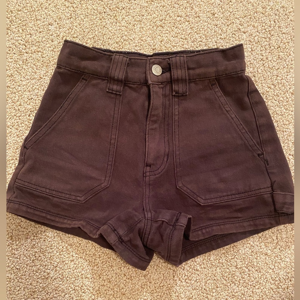 PacSun faded black denim shorts. Size 23.
